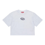 Diesel T-Shirt tinta unita con Logo Bianco per Bambina J02428X BIANCO DIESEL 