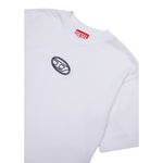 Diesel T-Shirt tinta unita con Logo Bianco per Bambina J02428X BIANCO DIESEL 