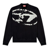 Diesel Maglia tinta unita con Logo Nero per Bambino J02429 NERO DIESEL 