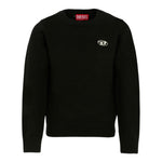Diesel Maglia tinta unita con Logo Nero per Bambino J02430 NERO DIESEL 