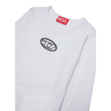 Diesel Body Tinta Uinita con Logo Bianco per Bambina J02433X BIANCO DIESEL 