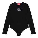 Diesel Body Tinta Uinita con Logo Nero per Bambina J02433X NERO DIESEL 