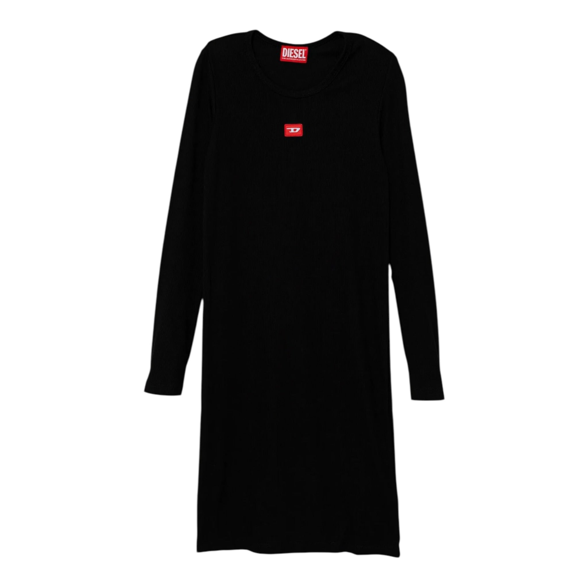 Diesel Abito tinta unita con Logo Nero per Bambina J02454 NERO DIESEL 