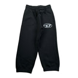Diesel Pantalone Modello Tuta tinta unita con Logo Nero per Bambino J02457 NERO DIESEL 