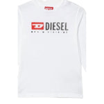Diesel Shirt tinta unita con Logo Bianco per Bambino J02474X BIANCO DIESEL 