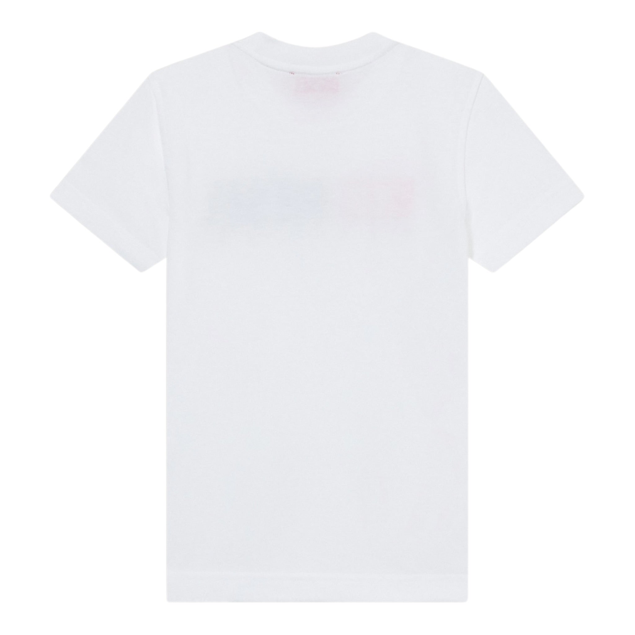 Diesel T-Shirt Girocollo tinta unita con Stampa Bianco per Bambino J02475 BIANCO DIESEL 