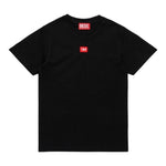 Diesel T-Shirt tinta unita con Logo Nero per Bambino J02501 NERO DIESEL 
