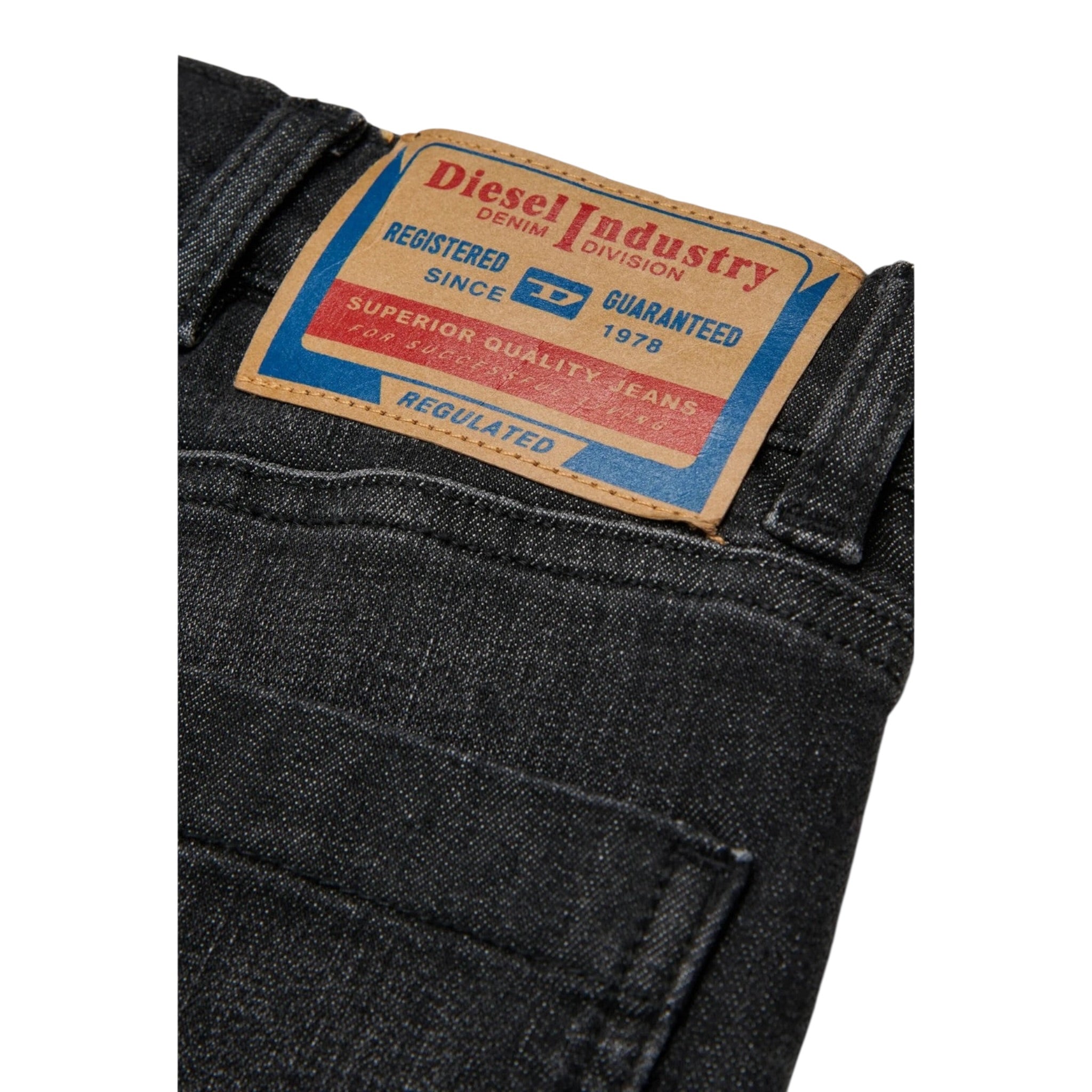 Diesel Jeans tinta unita Modello A Palazzo Nero per Bambina J02514 NERO DIESEL 