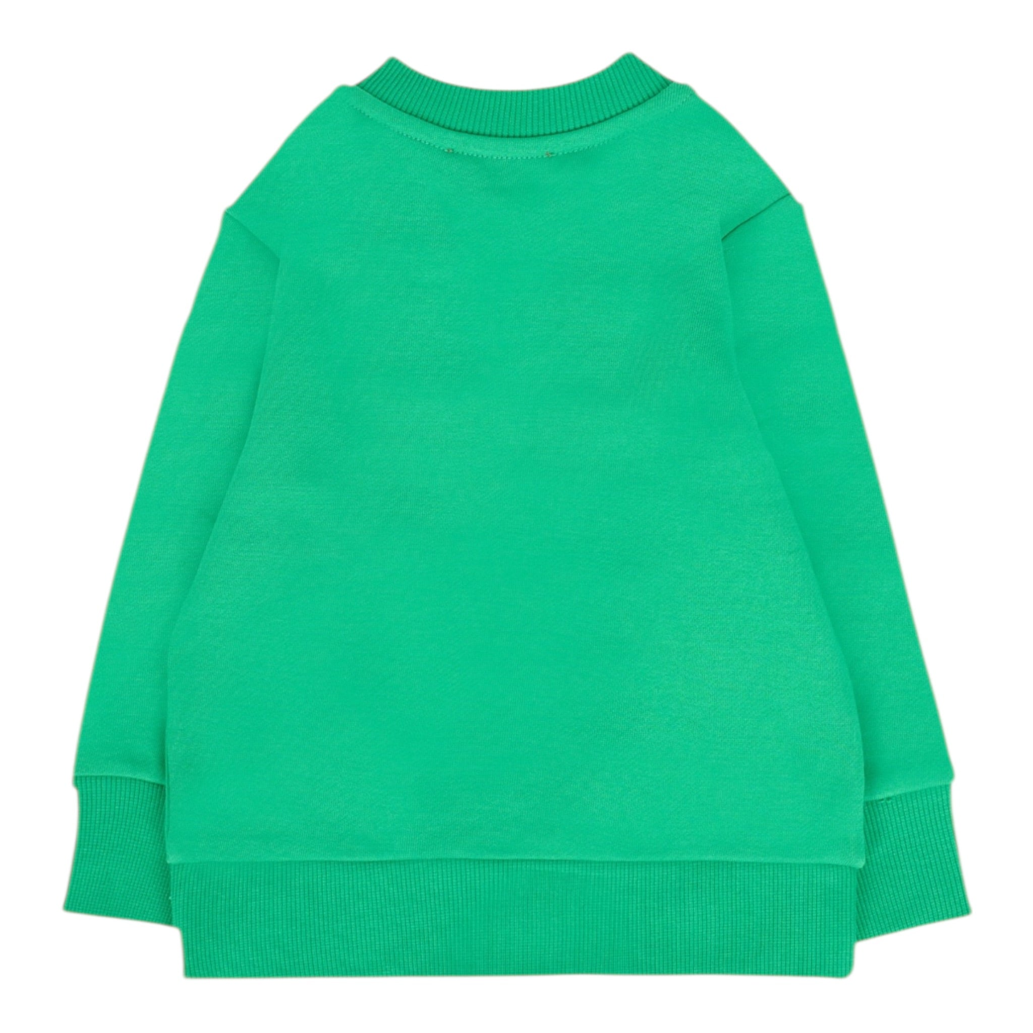Diesel Felpa Girocollo tinta unita con Stampa Verde per Neonato K00702 VERDE DIESEL 