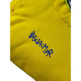 Disclaimer Felpa Chiusa con Cappuccio tinta unita con Logo Giallo per Bambino 25IDK58600X GIALLO DISCLAIMER 
