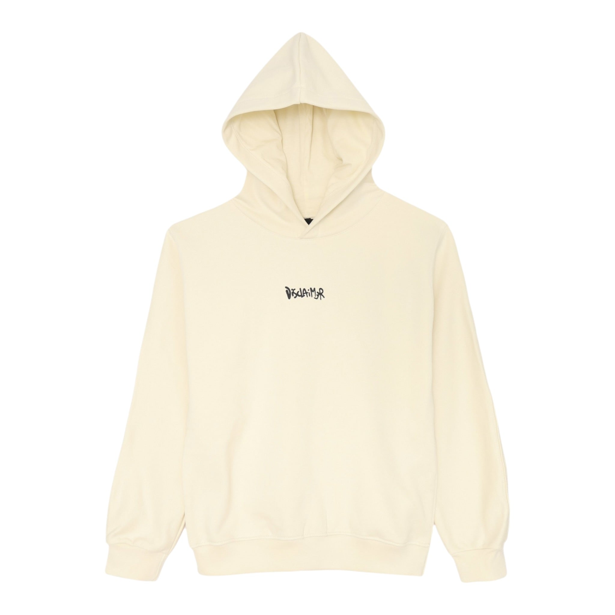 Disclaimer Felpa Chiusa con Cappuccio tinta unita con Logo Panna per Bambino 25IDK58600X PANNA DISCLAIMER 