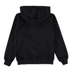 Disclaimer Felpa Chiusa con Cappuccio tinta unita con Logo Nero per Bambino 25IDK58616 NERO DISCLAIMER 