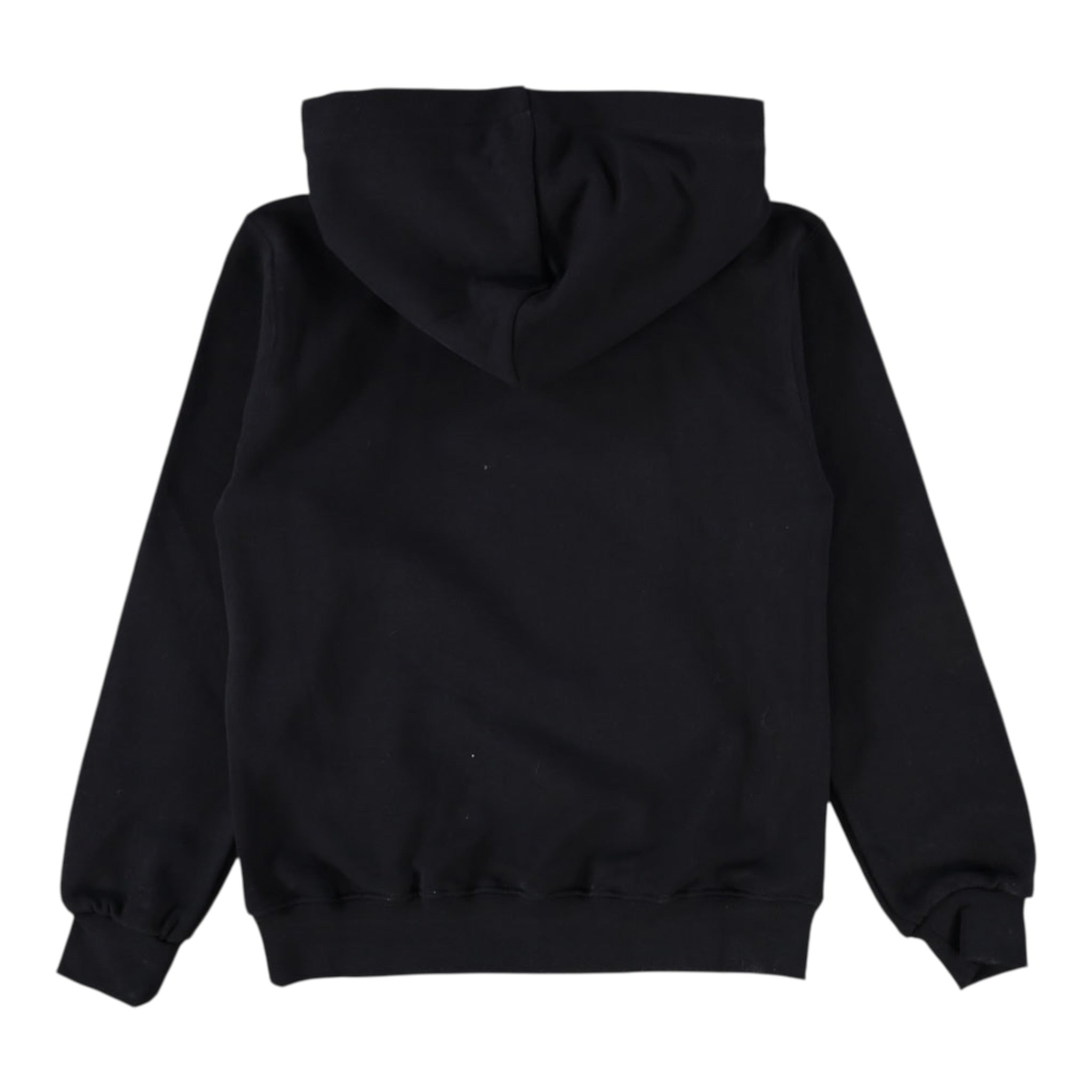 Disclaimer Felpa Chiusa con Cappuccio tinta unita con Logo Nero per Bambino 25IDK58616 NERO DISCLAIMER 