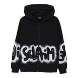 Disclaimer Felpa con Zip E Cappuccio tinta unita Nero per Bambino 25IDK58620 NERO DISCLAIMER 