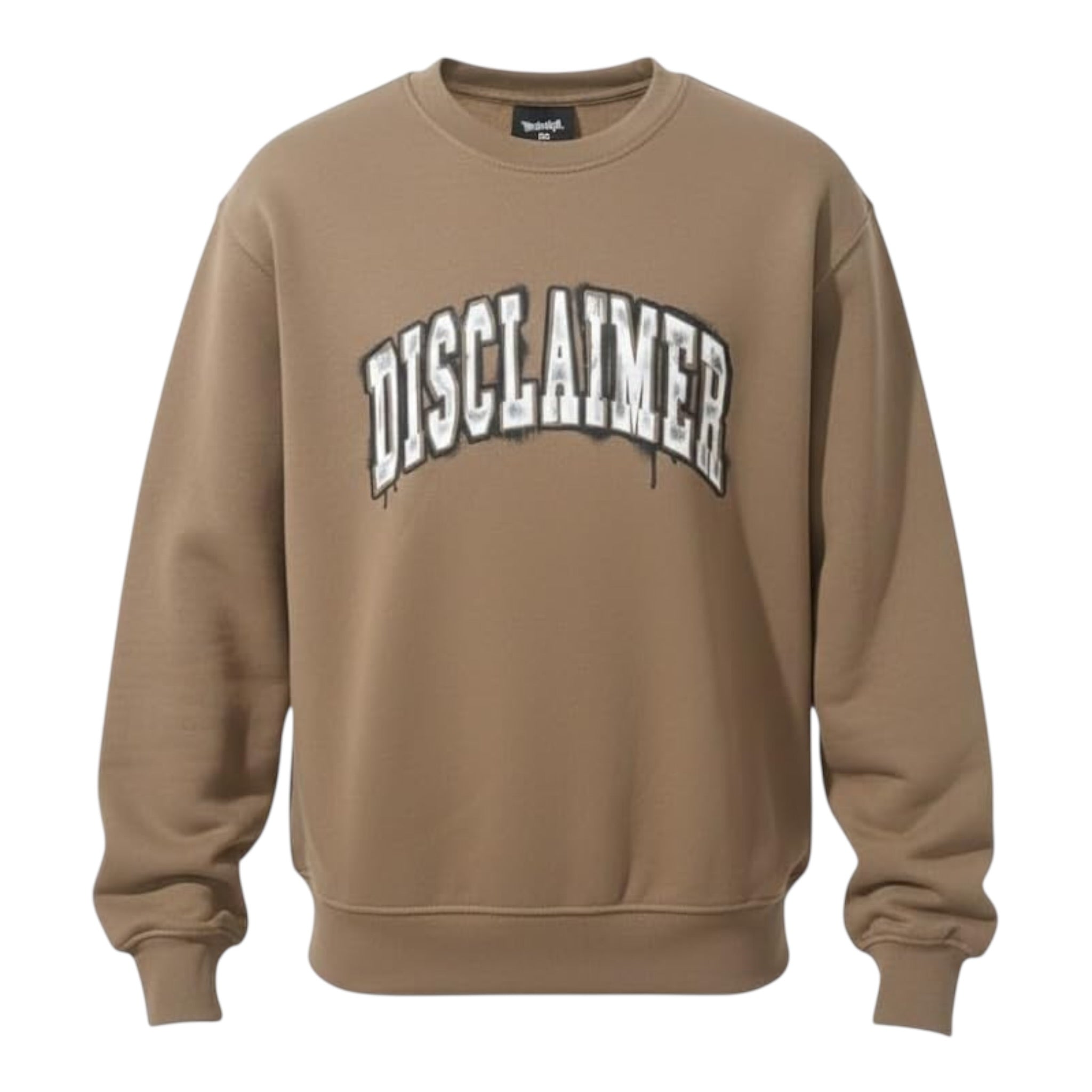 Disclaimer Felpa Chiusa con Cappuccio tinta unita con Logo Beige per Bambino 25IDK58626XX BEIGE DISCLAIMER 