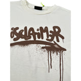 Disclaimer T-Shirt Girocollo tinta unita con Logo Panna per Bambino 25IDK58631 PANNA DISCLAIMER 