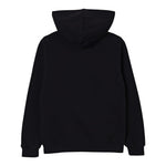 Disclaimer Felpa Chiusa con Cappuccio tinta unita con Logo Nero per Bambino 25IDK58673 NERO DISCLAIMER 