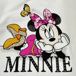 Disney Felpa tinta unita Girocollo con Stampa Bianco per Bambina WE0017 BIANCO DISNEY 