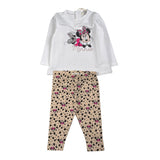 Disney Completo 2 Pz Shirt-Leggins Stampa Topolina Bianco per Bambina WP0057J BIANCO DISNEY 