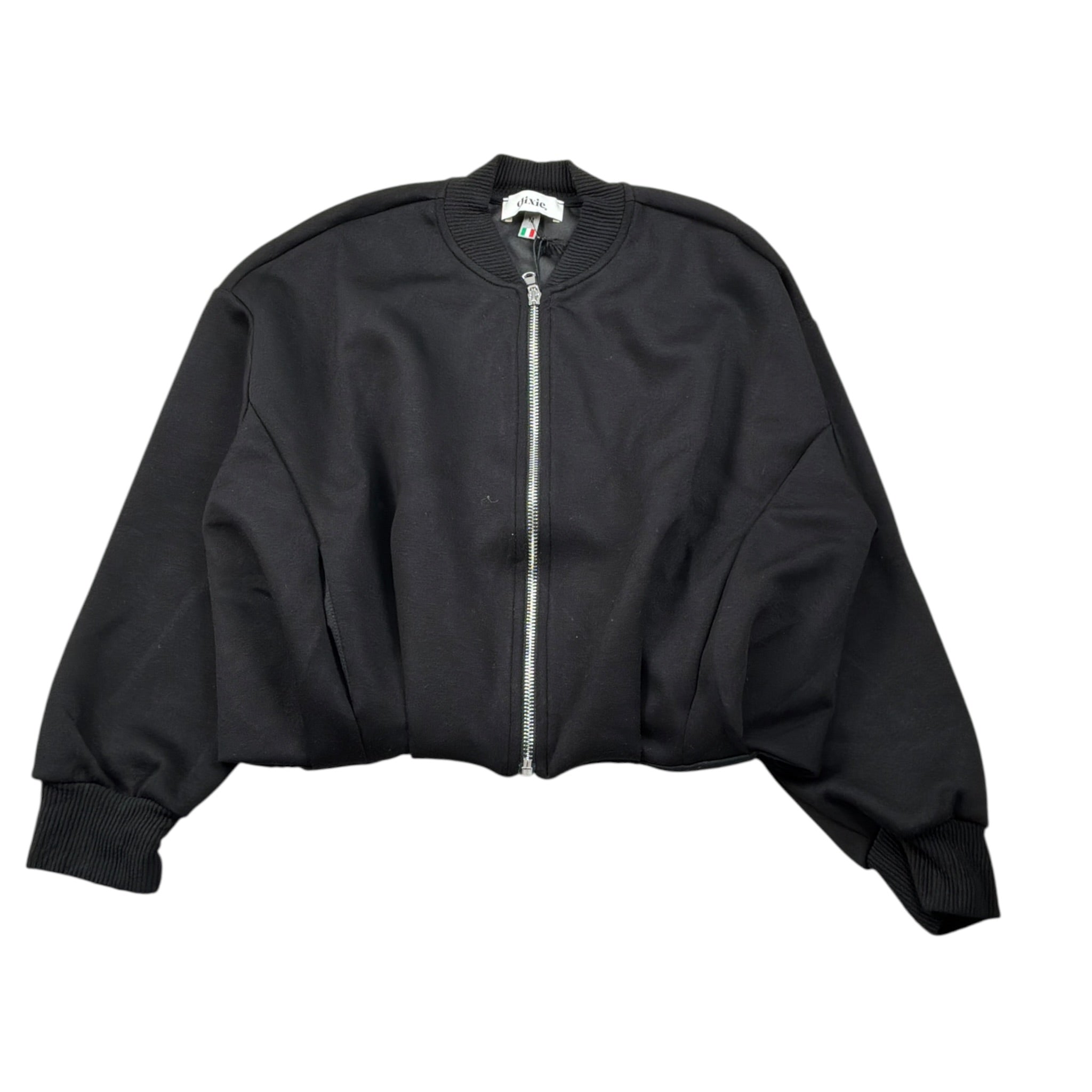Dixie Felpa tinta unita con Zip Nero per Bambina LG31172G79 NERO DIXIE 