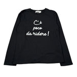 Dixie Shirt tinta unita con Stampa Nero per Bambina ML56030G79X NERO DIXIE 