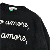 Dixie Maglia Girocollo tinta unita con Ricami Nero per Bambina NB50230G79 NERO DIXIE 