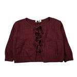 Dixie Cardigan tinta unita Bordeaux per Bambina NB55230G79 BORDEAUX DIXIE 
