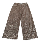 Dixie Pantalone tinta unita Modello Palazzo Paillettato Rosa per Bambina PE16390G79 ROSA DIXIE 