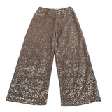 Dixie Pantalone tinta unita Modello Palazzo Paillettato Rosa per Bambina PE16390G79 ROSA DIXIE 