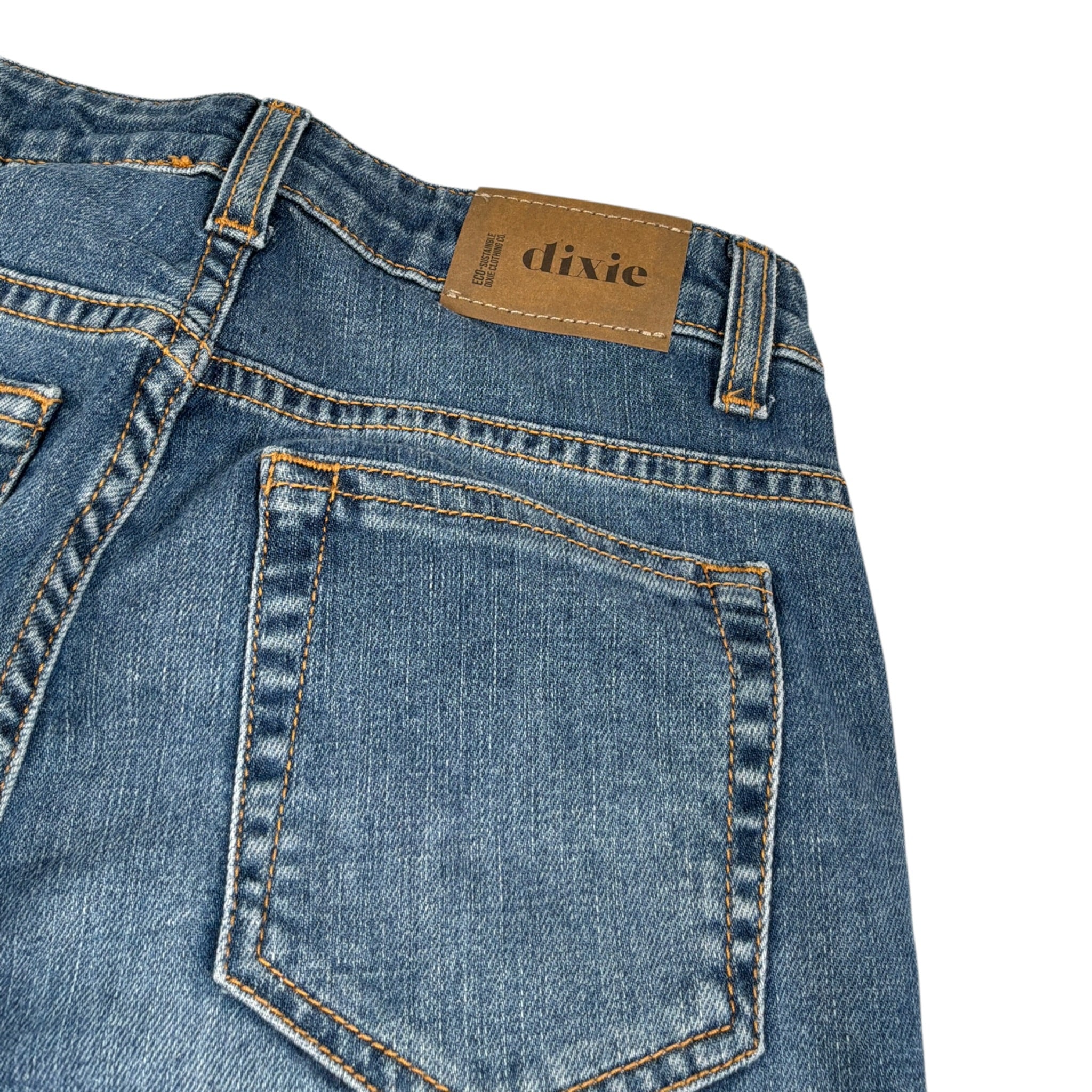 Dixie Jeans tinta unita Modello Zampa Blu per Bambina PHB8012G79 BLU DIXIE 