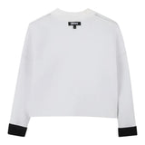 Dkny Maglia Reversibile Bicolore Bianco/Nero per Bambina D62379 BIANCO/NERO DKNY 