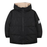 Dkny Giubbino Reversibile Bicolore con Cappuccio Nero/Beige per Bambino D62423 NERO/BEIGE DKNY 