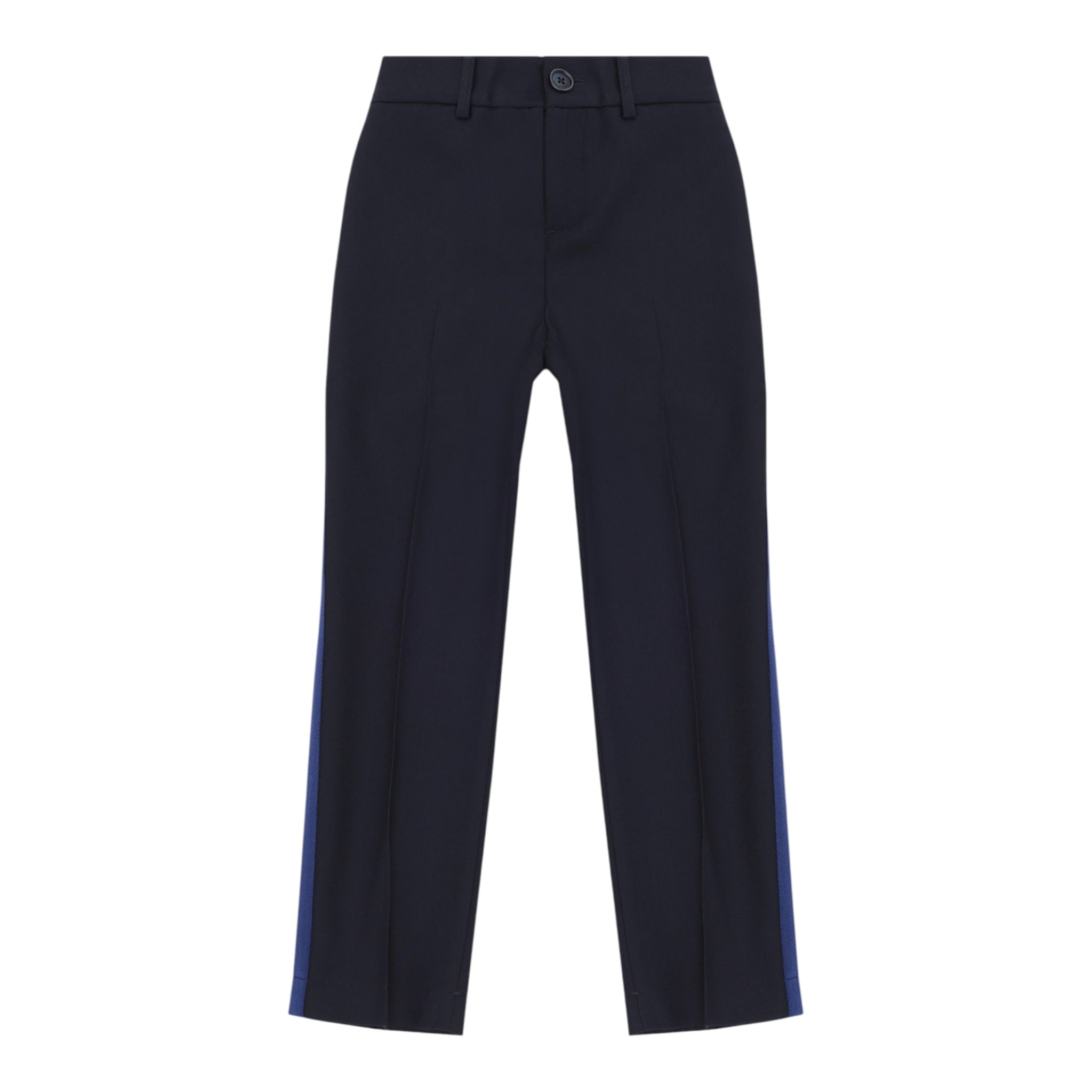 Dolce & Gabbana Pantalone tinta unita con Elastico In Vita Blu per Bambino L44P52J BLU DOLCE & GABBANA 
