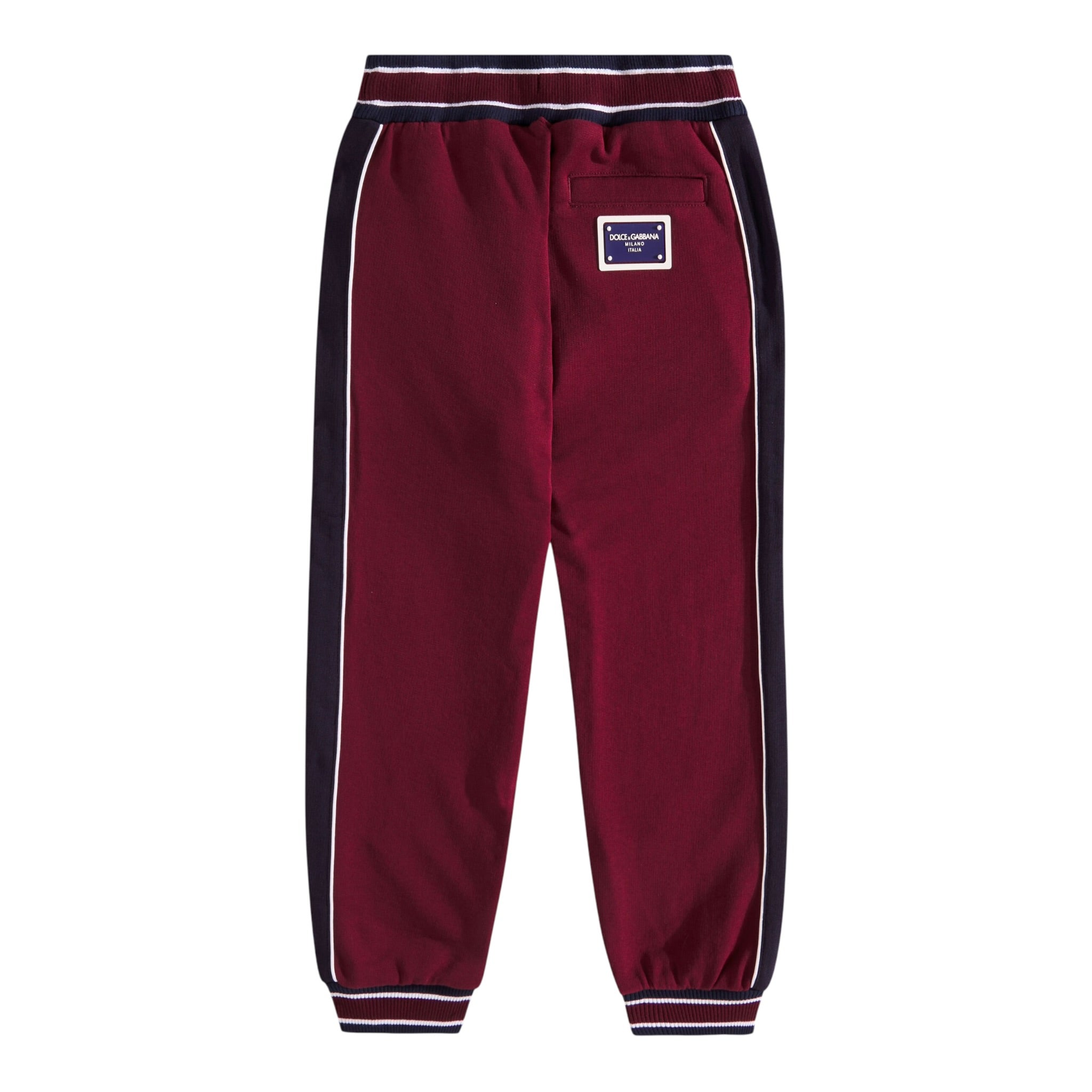 Dolce & Gabbana Pantalone Tuta tinta unita Bordeaux per Bambino L4JPJB BORDEAUX DOLCE & GABBANA 