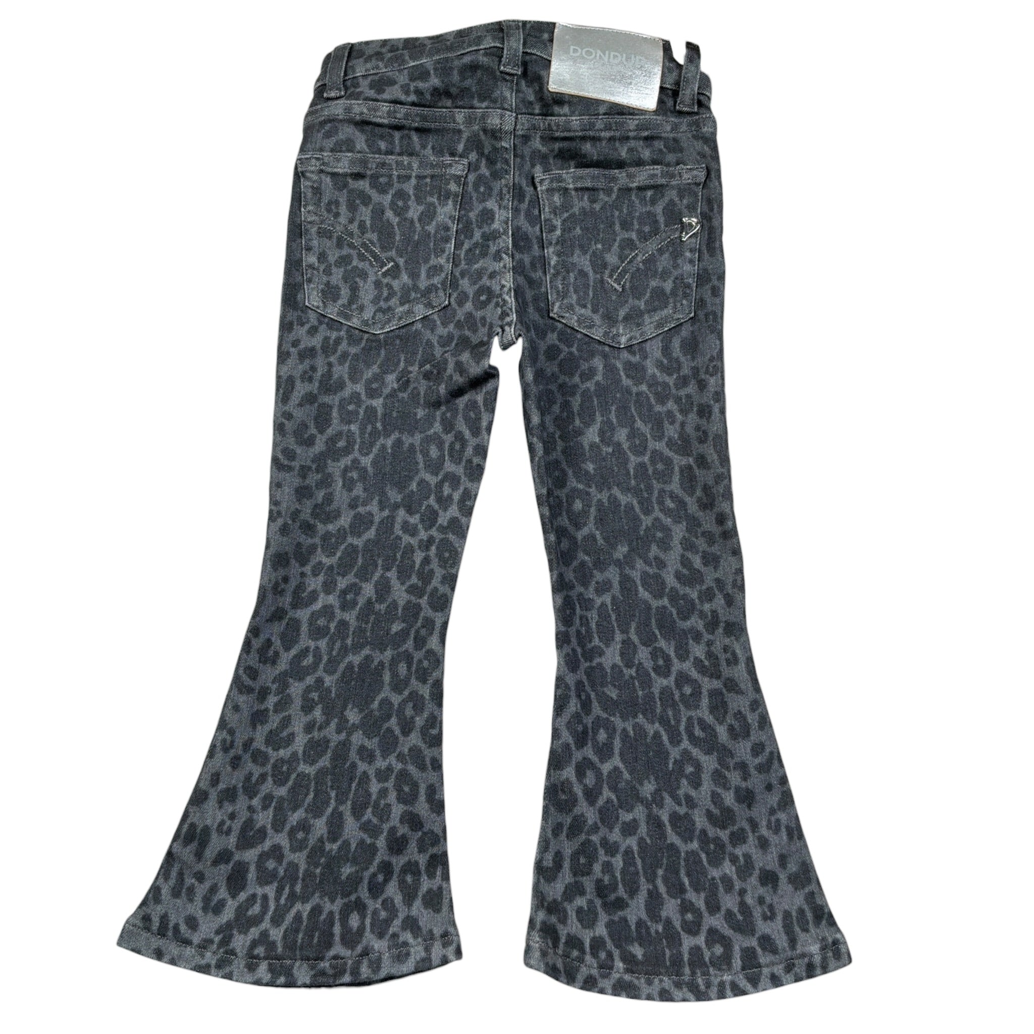Dondup Jeans tinta unita Modello Zampa Fantasia Maculata Grigio per Bambina DFPA156J GRIGIO DONDUP 