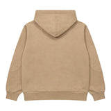 Dondup Felpa tinta unita con Stampa E Cappuccio Beige per Neonata DMFE018N BEIGE DONDUP 