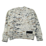 Dondup Maglia Girocollo tinta unita con Ricami Beige per Neonato DMMA030N BEIGE DONDUP 