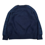 Dondup Maglia tinta unita Girocollo con Logo Blu per Neonato DMMA0322N BLU DONDUP 