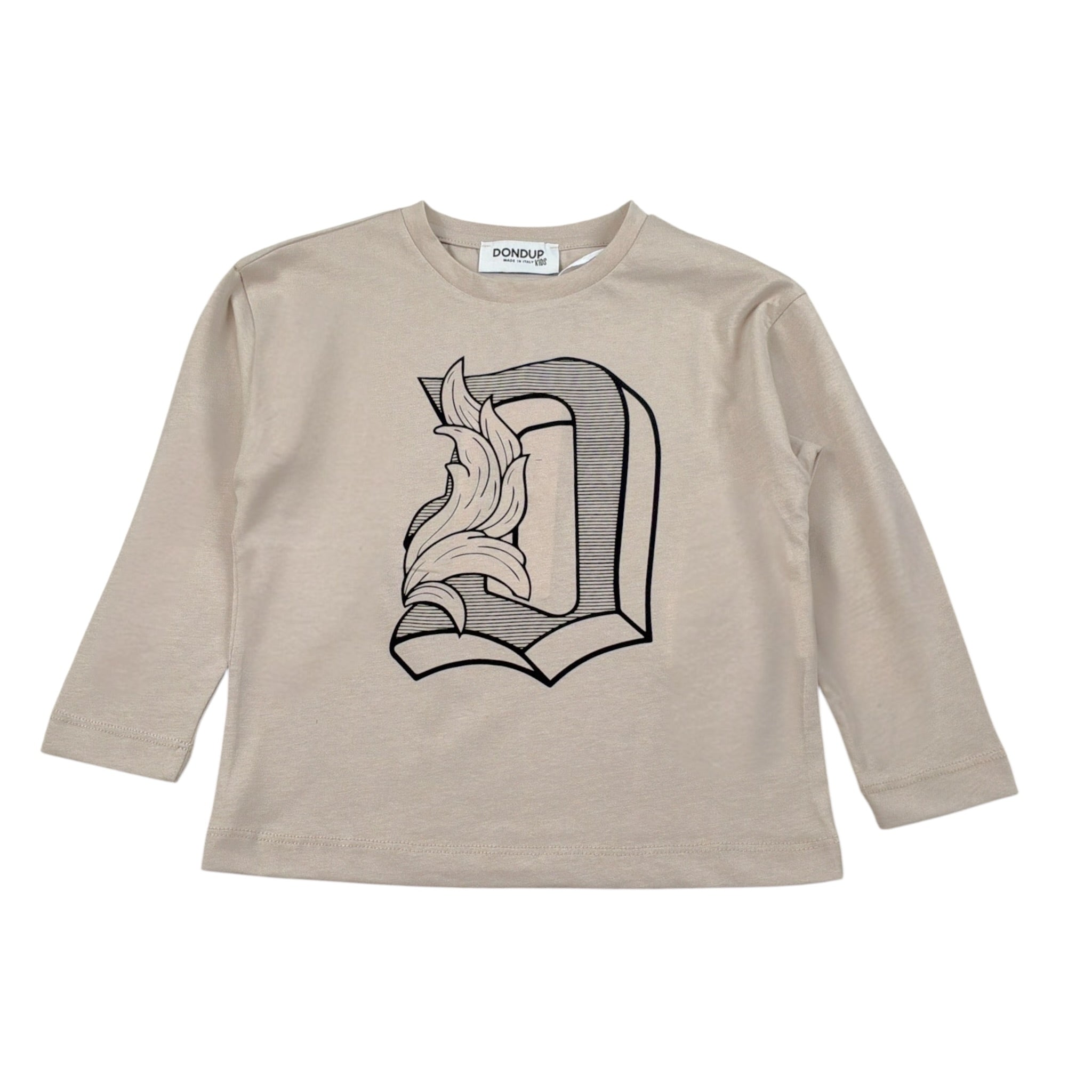 Dondup Shirt tinta unita con Logo Beige per Neonato DMTS047N BEIGE DONDUP 