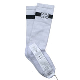 Dou Dou Calzini tinta unita con Logo Bianco per Bambino DS0P10Z0553 BIANCO DOU DOU 