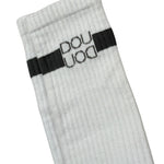 Dou Dou Calzini tinta unita con Logo Bianco per Bambino DS0P10Z0553 BIANCO DOU DOU 