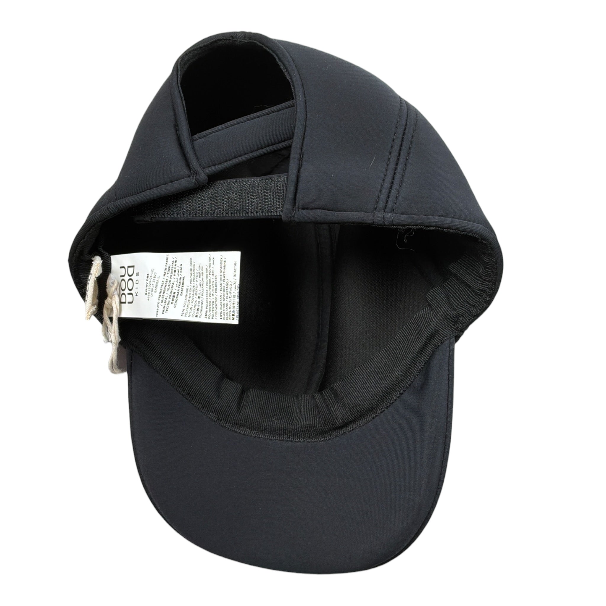 Dou Dou Cappello con Visiera tinta unita Nero per Bambino DT0P17 NERO DOU DOU 