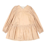 Dou Dou Abito Manica Lunga tinta unita Beige per Bambina DV1B00 BEIGE DOU DOU 
