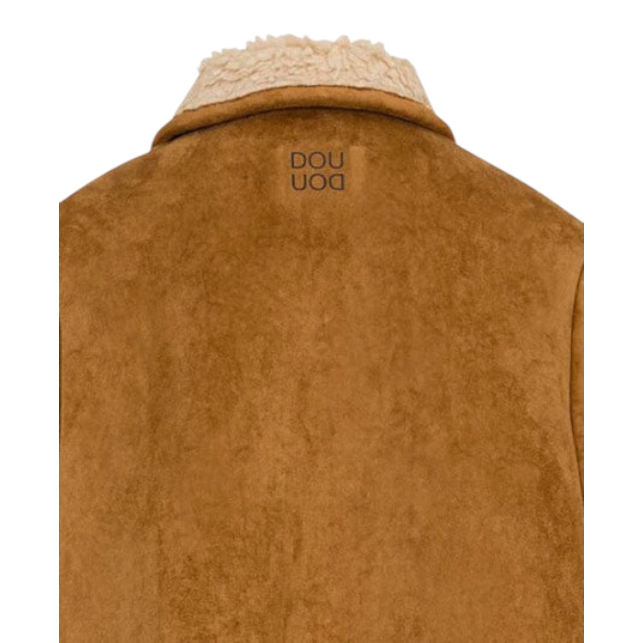 Dou Dou Giubbino In Camoscio Modello Montone Cammello per Bambino DV2A23 CAMMELLO DOU DOU 