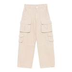 Dou Dou Pantalone tinta unita Modello Cargo Beige per Bambina DW6P30X BEIGE DOU DOU 