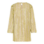Dou Dou Abito tinta unita con Paillettes Verde per Bambina DX1B10T0098 VERDE DOU DOU 