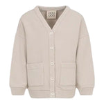 Dou Dou Cardigan tinta unita con Logo Beige per Bambino DX4A10 BEIGE DOU DOU 
