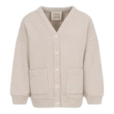 Dou Dou Cardigan tinta unita con Logo Beige per Bambino DX4A10 BEIGE DOU DOU 