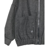 Dou Dou Felpa con Zip E Cappuccio tinta unita Grigio per Bambina DX4A50 GRIGIO DOU DOU 