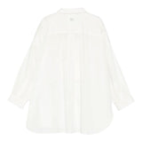 Dou Dou Camicia tinta unita con Righino In Contrasto Bianco per Bambina DX5A10X BIANCO DOU DOU 
